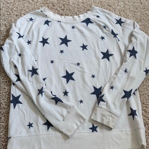 Black and white star sweatshirt